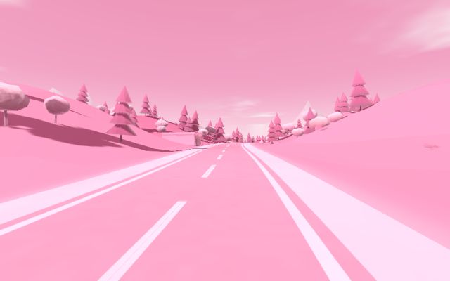 Everything Pink — a world rendered entirely in pink