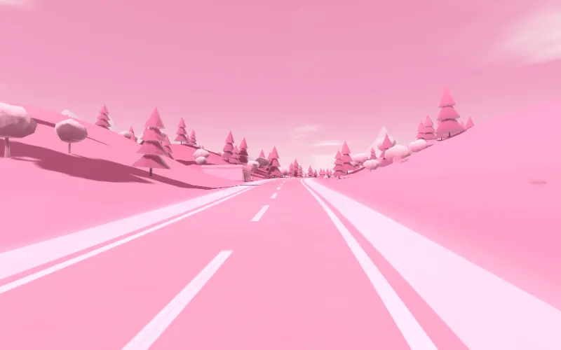 Everything Pink — a world rendered entirely in pink